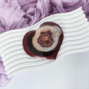 Druzy Carnelian Heart Crystal Carving Strength Crystals